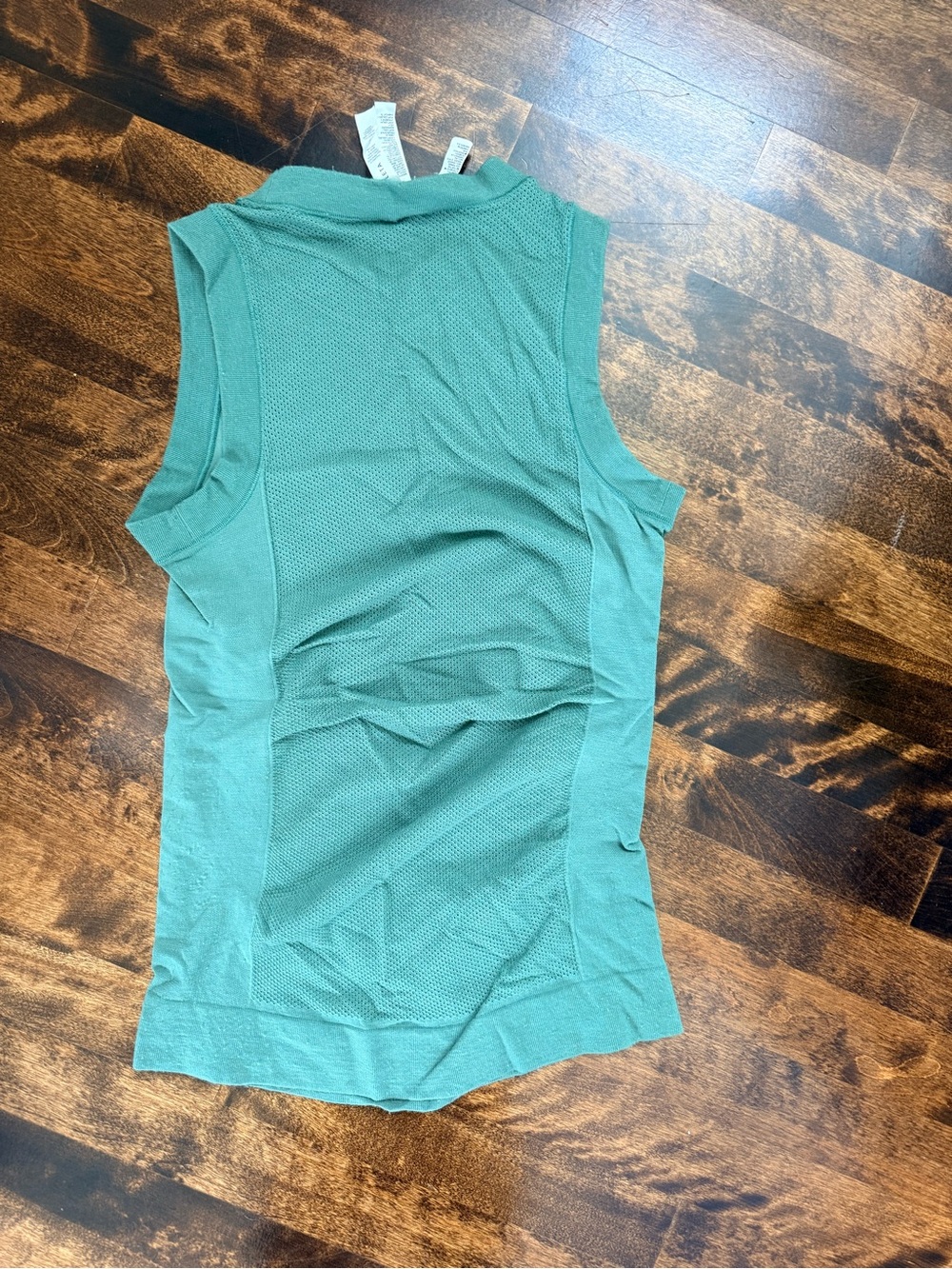 Athleta Teal Performance Mesh Tank Top Forest Green